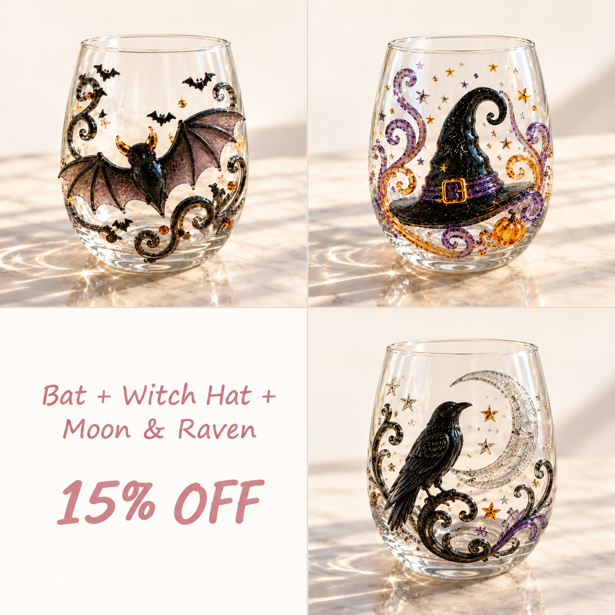 🎃🎃🎃 Last Day 49% OFF – 🎃 3D Halloween Glassware Collection | Spooky Designs, Festive Sips & Cozy Fall Moments