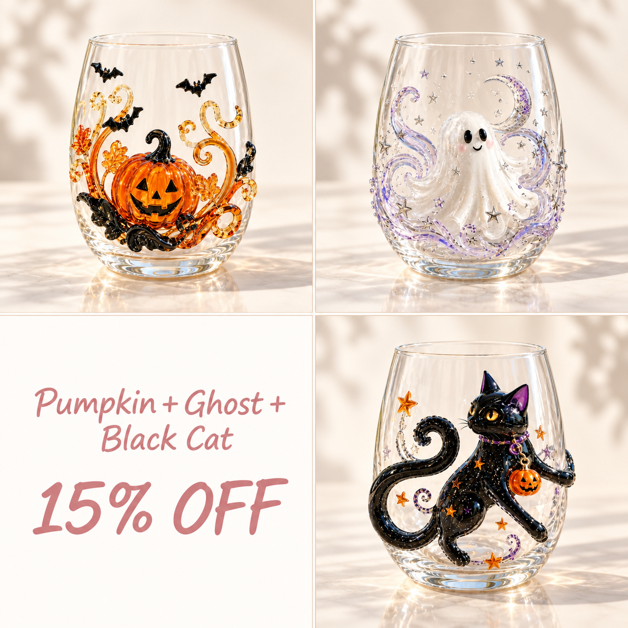🎃🎃🎃 Last Day 49% OFF – 🎃 3D Halloween Glassware Collection | Spooky Designs, Festive Sips & Cozy Fall Moments