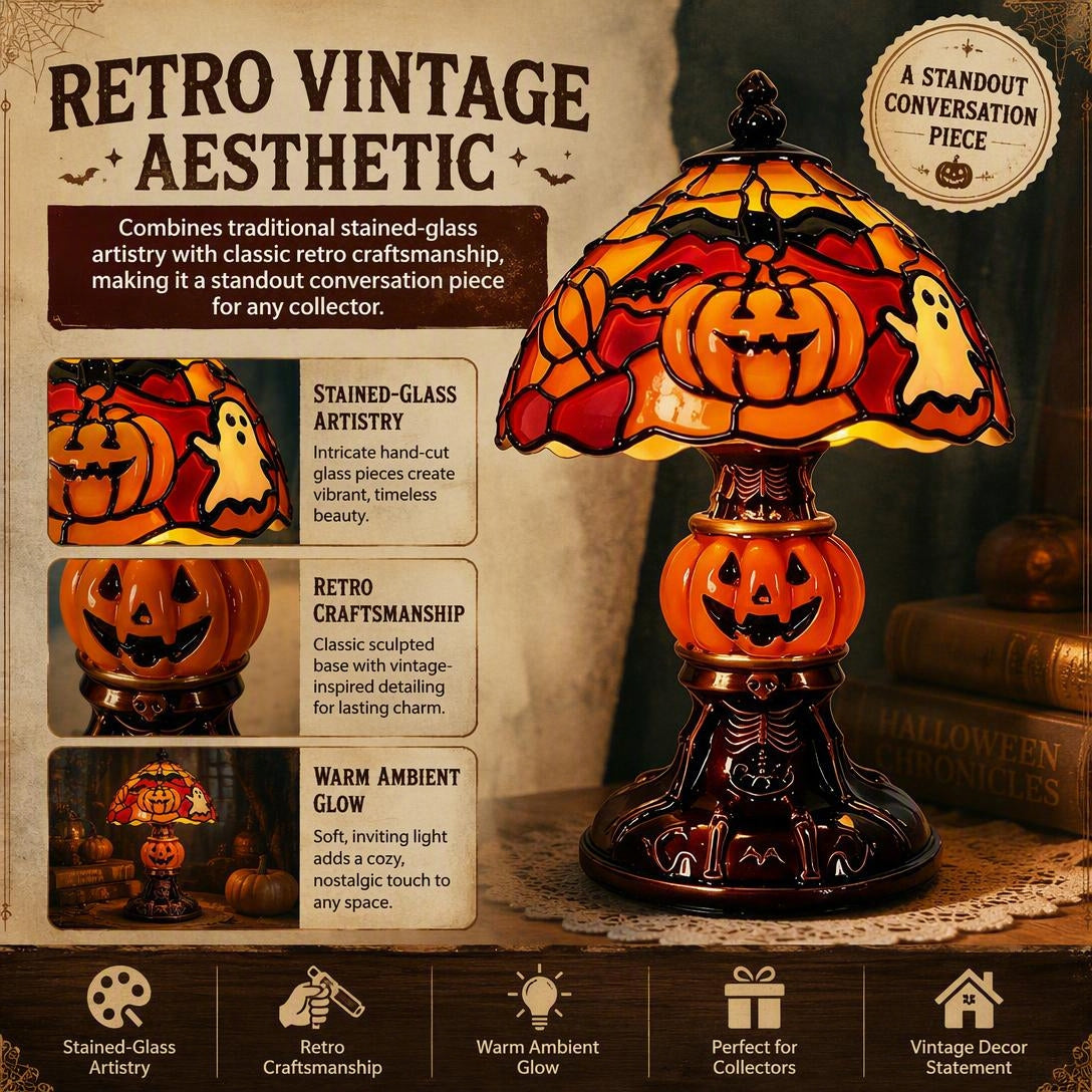 🎃🎃🎃Halloween Ghost Bat Pumpkin Table Lamp