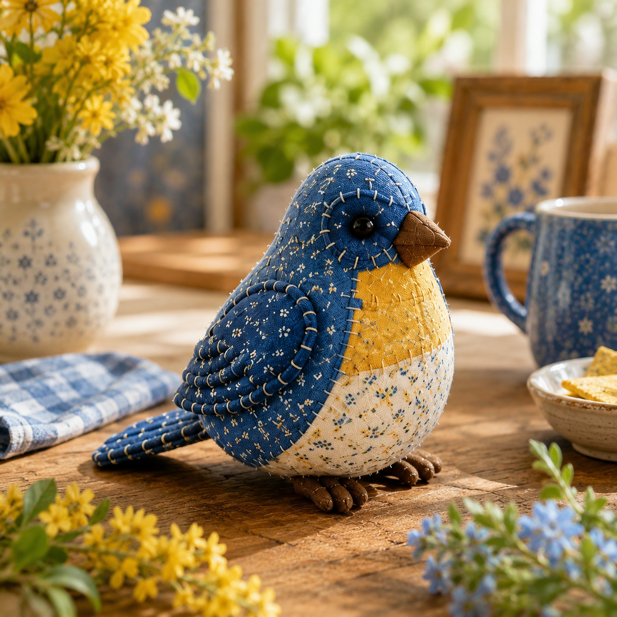 DIY Patchwork Animal Ornament Kit – 16 Adorable Handmade Styles 🧵🐮🐦