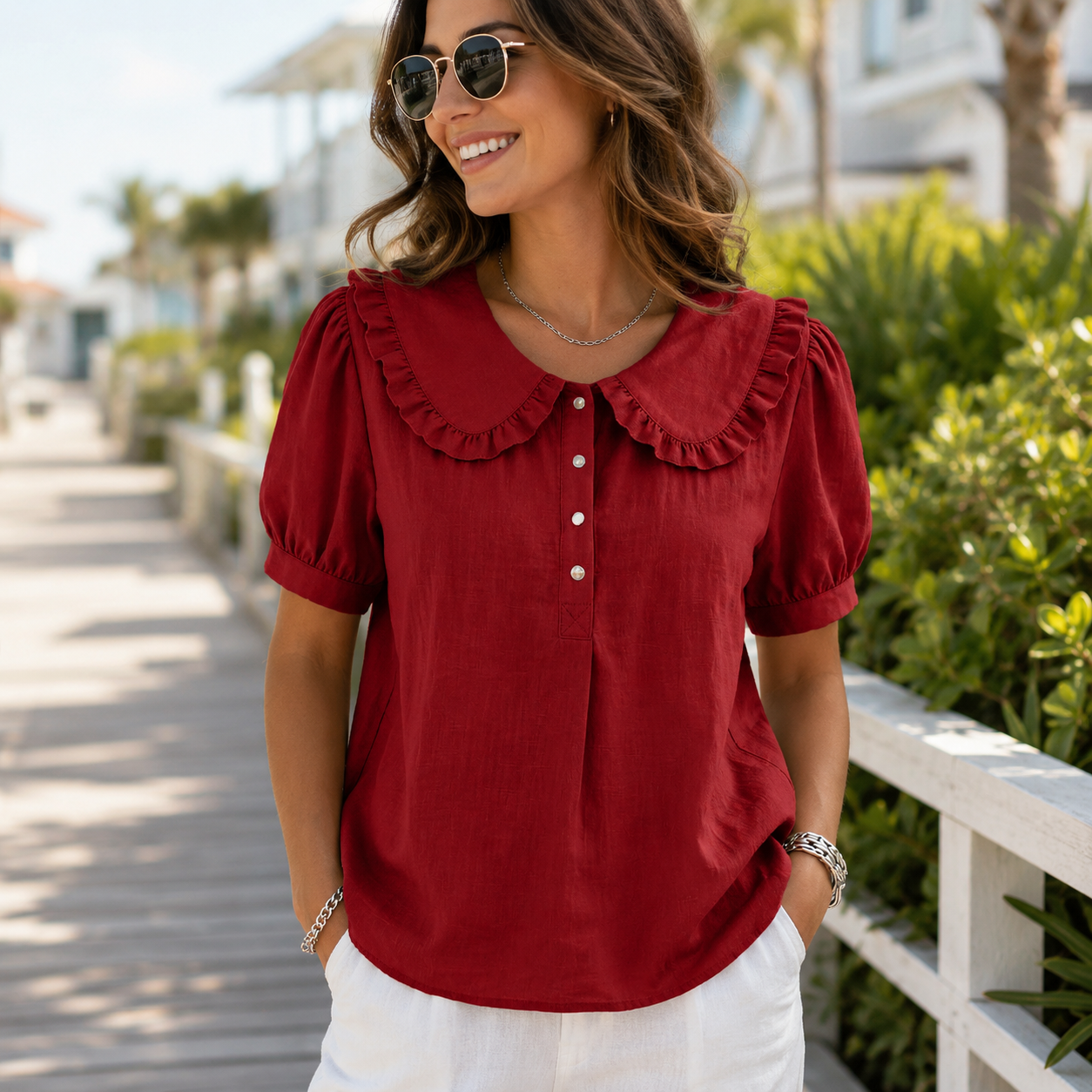 🌸 Luftig, feminin & bequem – Ihre neue Lieblingsbluse für jeden Tag ✨