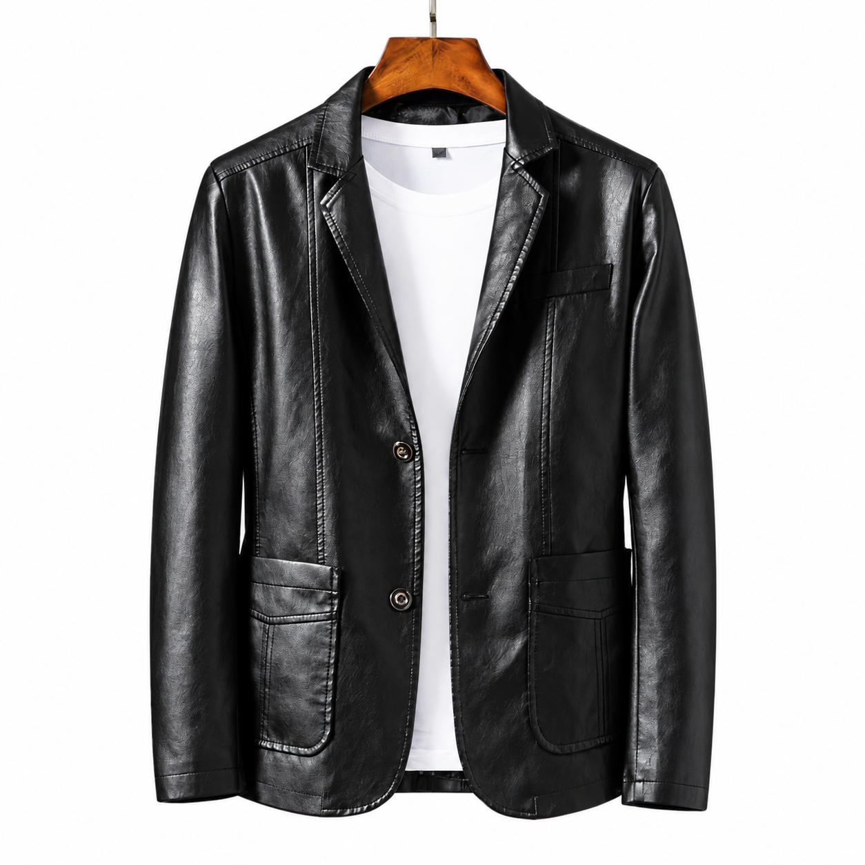 📢📢 70% OFF!!  Men’s Classic Leather-Look Blazer