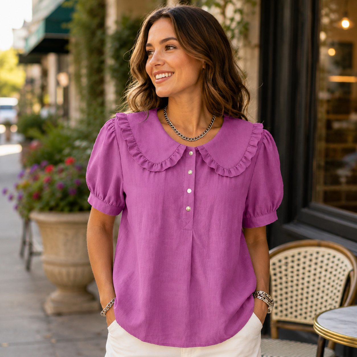 🌸 Luftig, feminin & bequem – Ihre neue Lieblingsbluse für jeden Tag ✨
