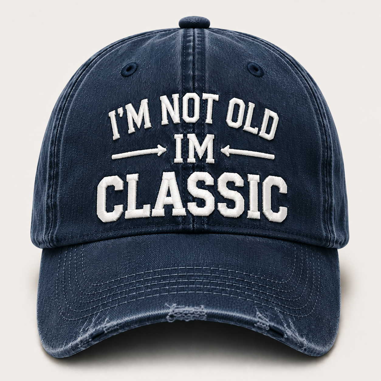 I’m Not Old I’m Classic Vintage Baseball Cap – Adjustable Washed Cotton Dad Hat, Unisex Casual Embroidered Hat for Everyday Wear & Outdoor Adventures
