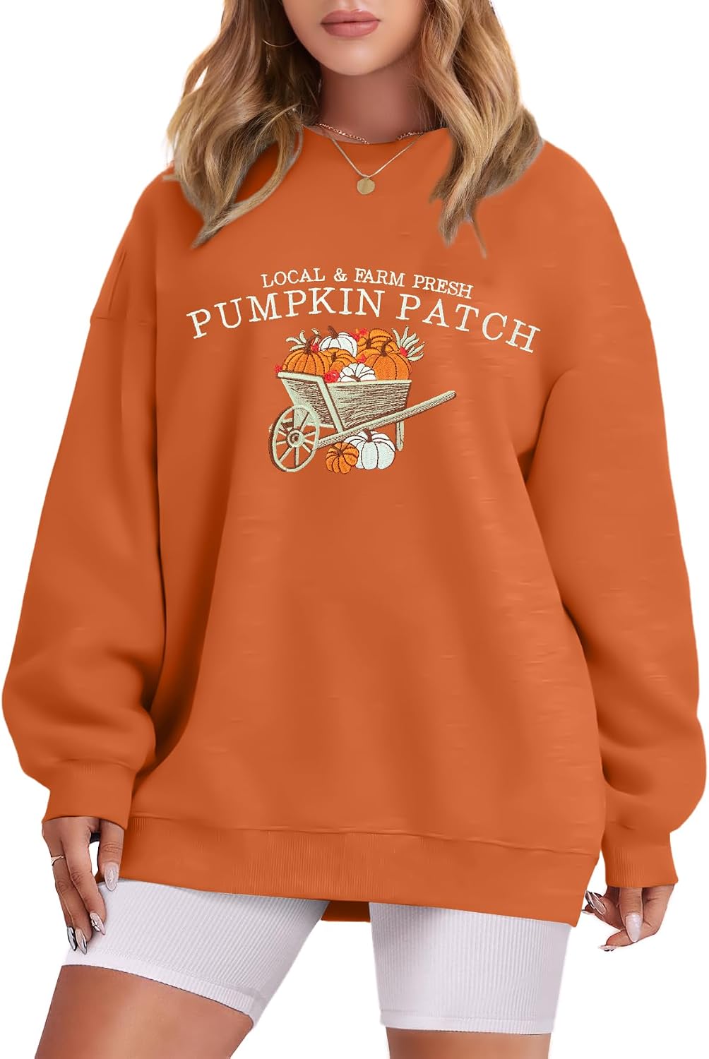 👻 Women's Halloween Sequin Pullover – Fun Ghost Graphic Crewneck for Festive Looks