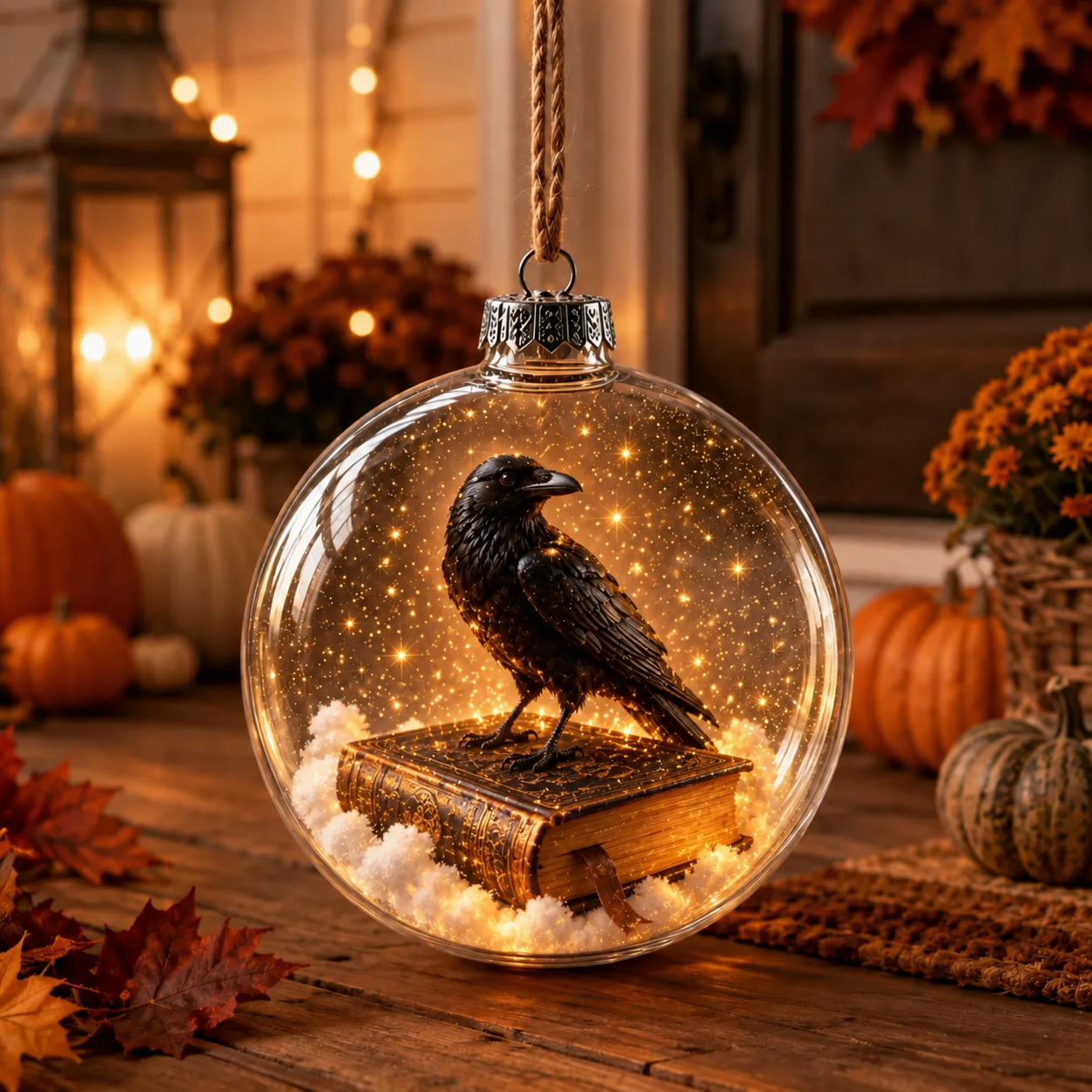 🎃✨ Enchanted Halloween Glowing Ornament – Cozy Light-Up Ghost, Witch, Cat & Pumpkin Décor 👻🐈‍⬛