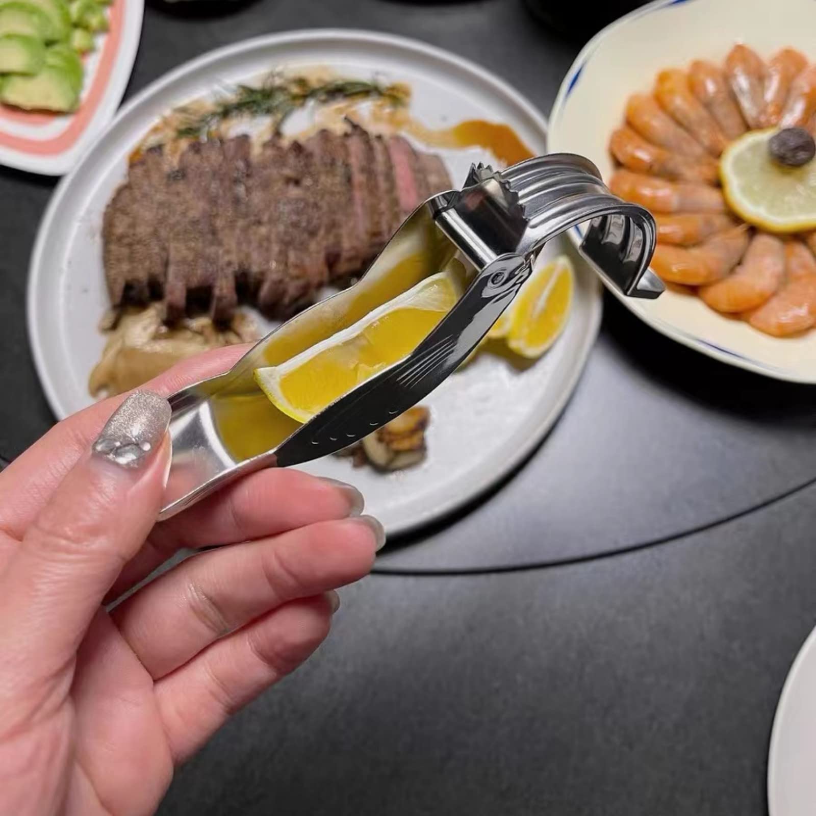 🐦Elegant Bird-Shaped Stainless Steel Manual Lemon and Lime Juicer, 🍋Portable Citrus Extruder Gadget