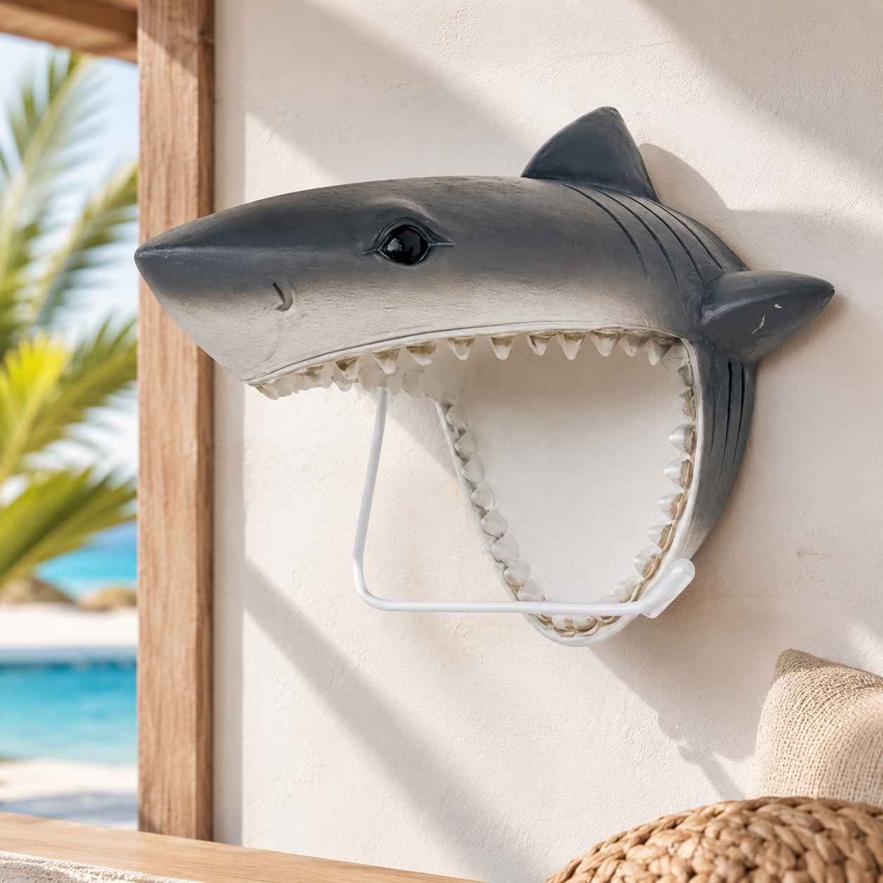Coastal Creatures Wall Holder 🌊 Shark, Sea Turtle & Octopus Bathroom Décor