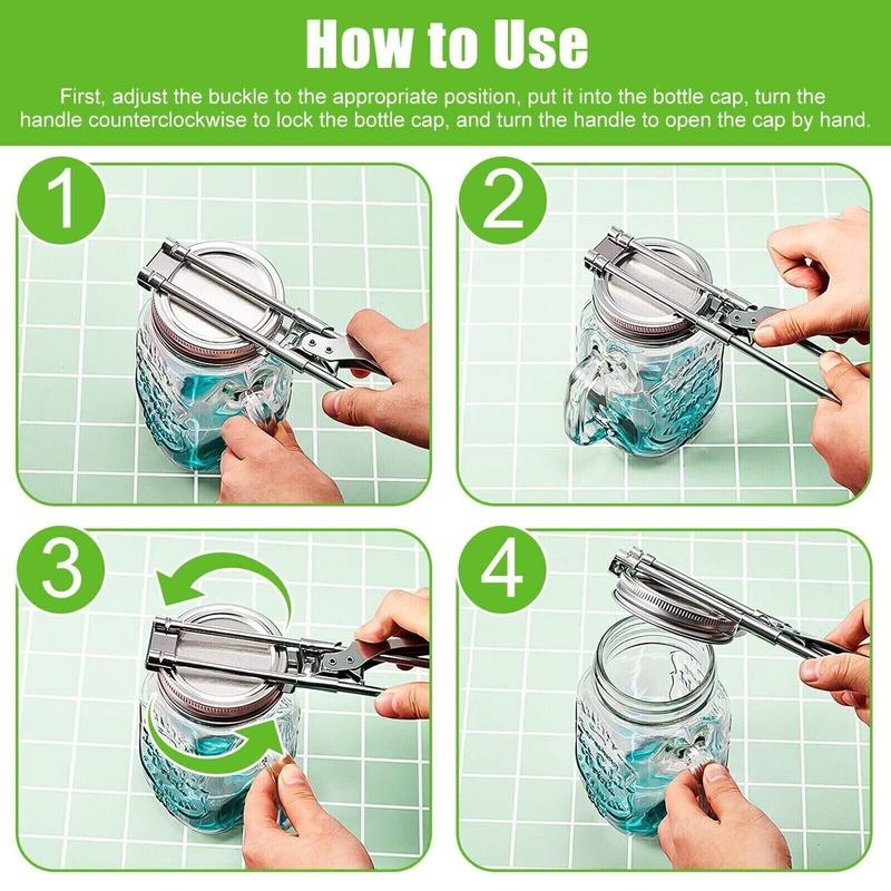 Adjustable Stainless Steel Jar Opener $25.99 — Buy One, Get One Free