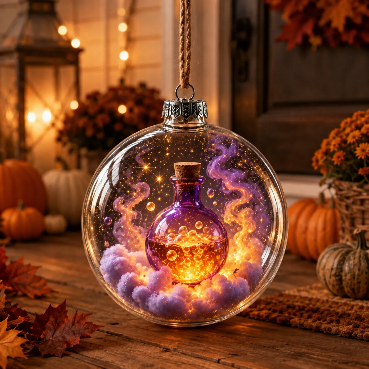 🎃✨ Enchanted Halloween Glowing Ornament – Cozy Light-Up Ghost, Witch, Cat & Pumpkin Décor 👻🐈‍⬛
