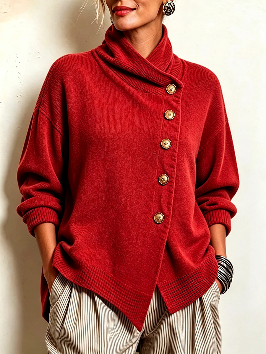 New Arrivals🔥 Cozy Asymmetrical Sweater