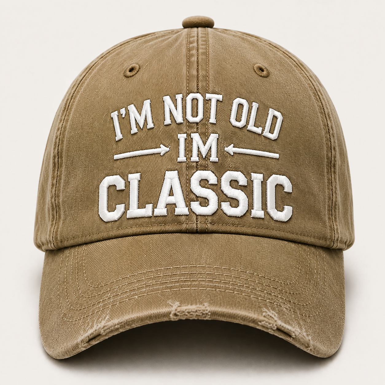 I’m Not Old I’m Classic Vintage Baseball Cap – Adjustable Washed Cotton Dad Hat, Unisex Casual Embroidered Hat for Everyday Wear & Outdoor Adventures