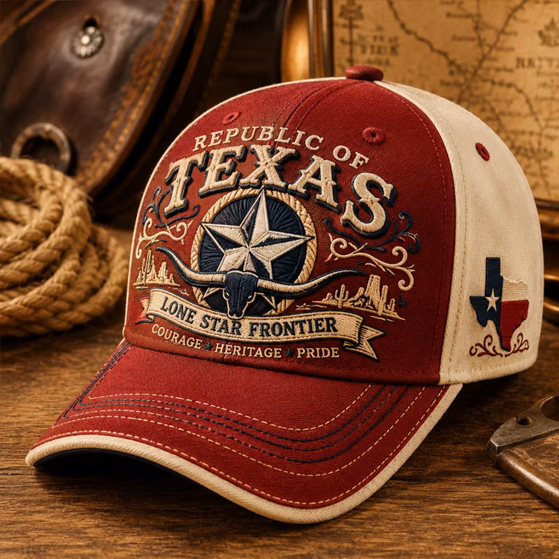 Republic of Texas 1836 Print Casual Baseball Cap