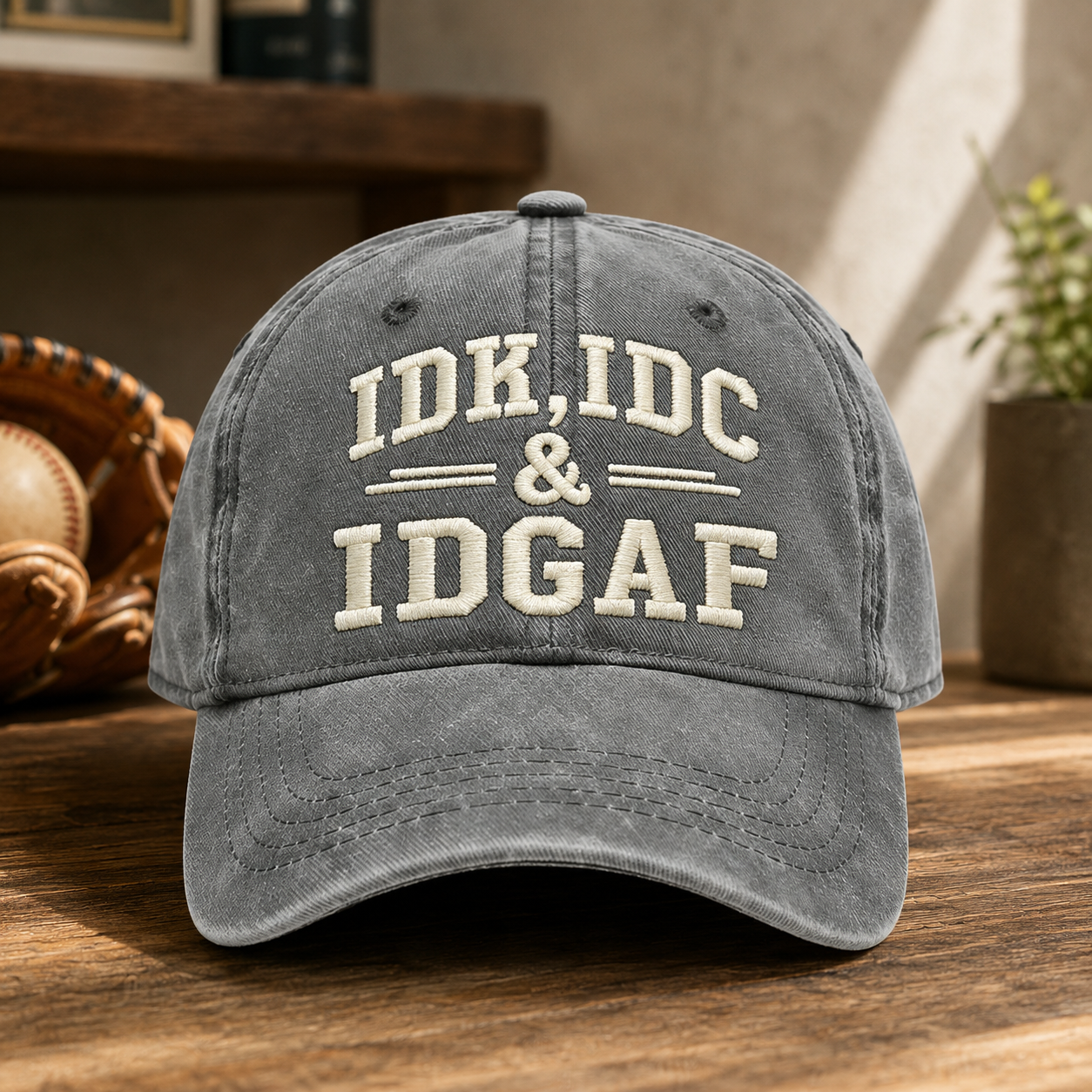 Customer review photo for 🧢 Vintage Washed Embroidered Baseball Cap – Adjustable Unisex Casual Hat