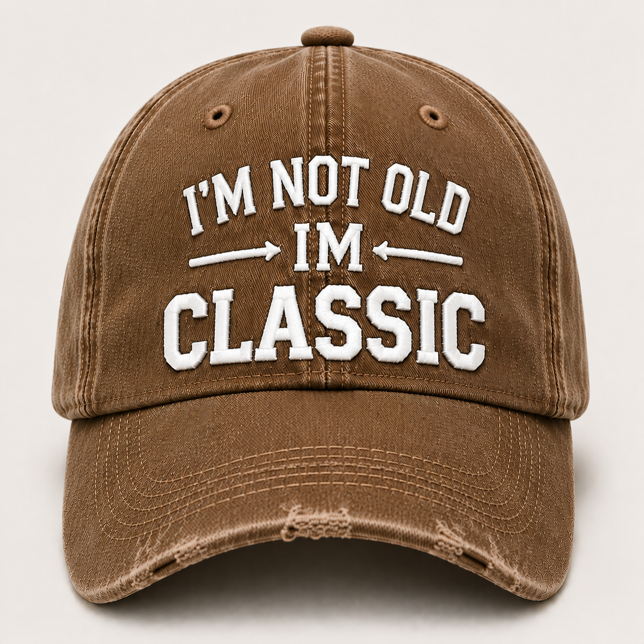 I’m Not Old I’m Classic Vintage Baseball Cap – Adjustable Washed Cotton Dad Hat, Unisex Casual Embroidered Hat for Everyday Wear & Outdoor Adventures