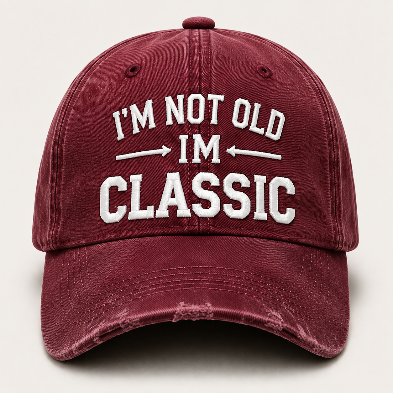 I’m Not Old I’m Classic Vintage Baseball Cap – Adjustable Washed Cotton Dad Hat, Unisex Casual Embroidered Hat for Everyday Wear & Outdoor Adventures
