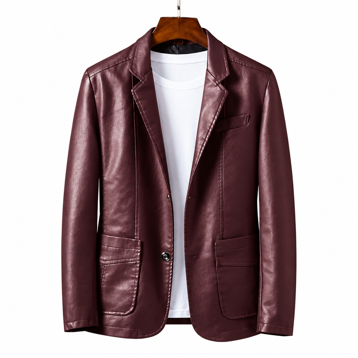 📢📢 70% OFF!!  Men’s Classic Leather-Look Blazer