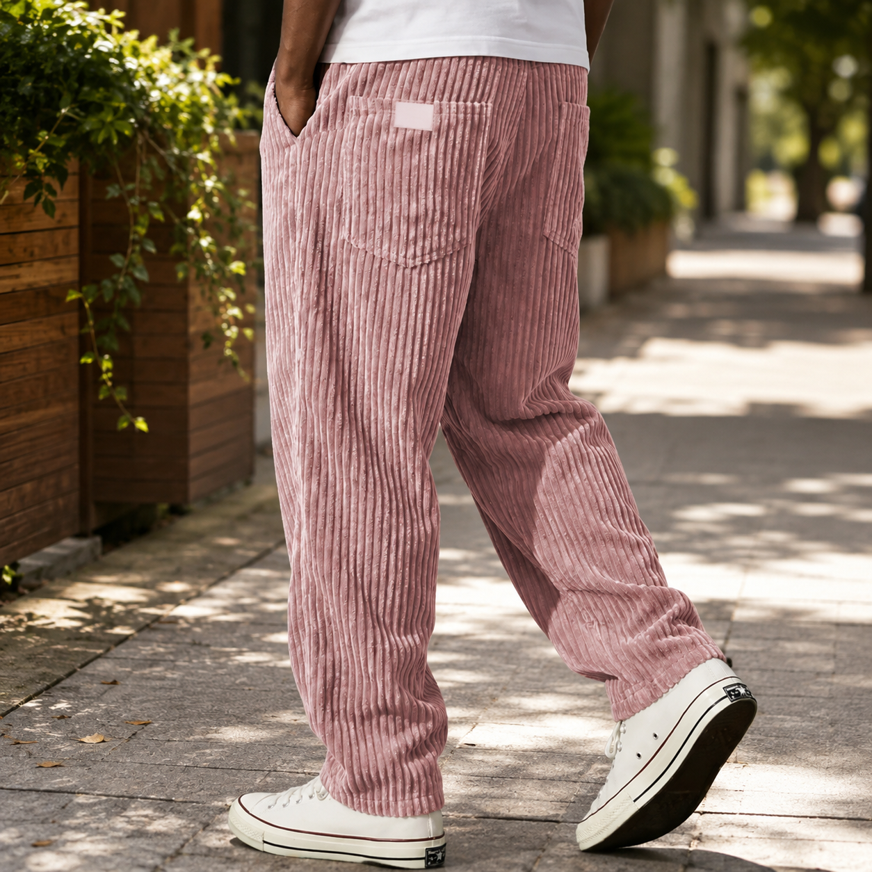 🔥 Men’s Relaxed Corduroy Pants 👖 Soft Wide-Wale Texture & Everyday Comfort