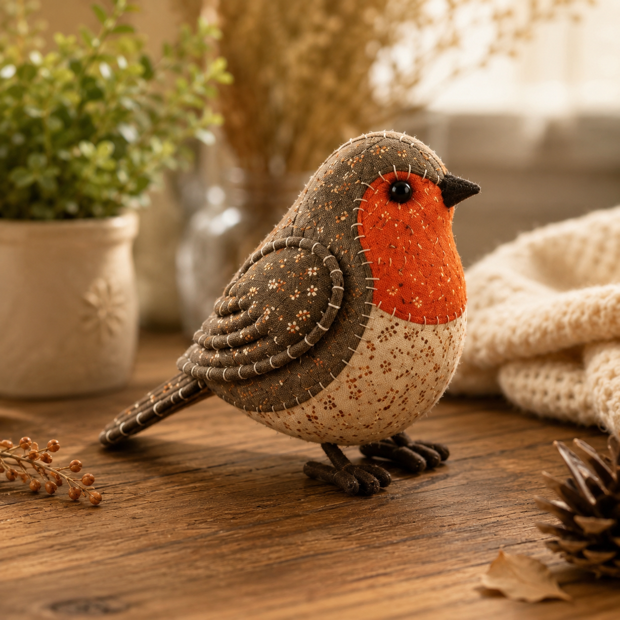DIY Patchwork Animal Ornament Kit – 16 Adorable Handmade Styles 🧵🐮🐦