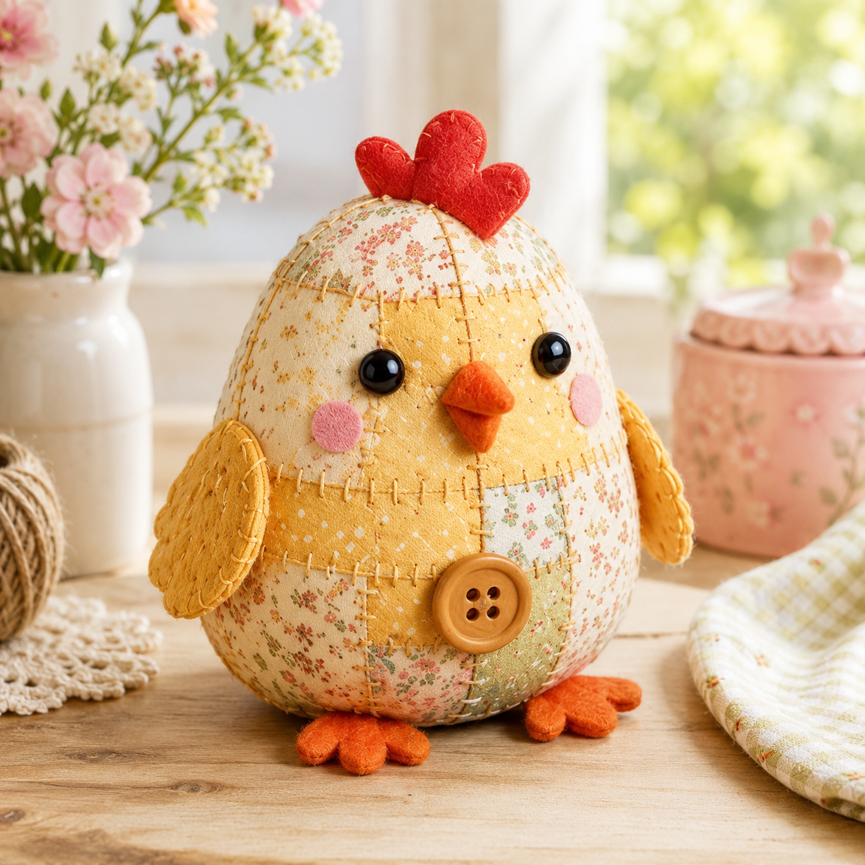 DIY Patchwork Animal Ornament Kit – 16 Adorable Handmade Styles 🧵🐮🐦