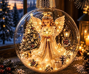 🎄Limited time 50% OFF -✨ Glowing Christmas Story Ornament – Light-Up Mini Holiday Scene