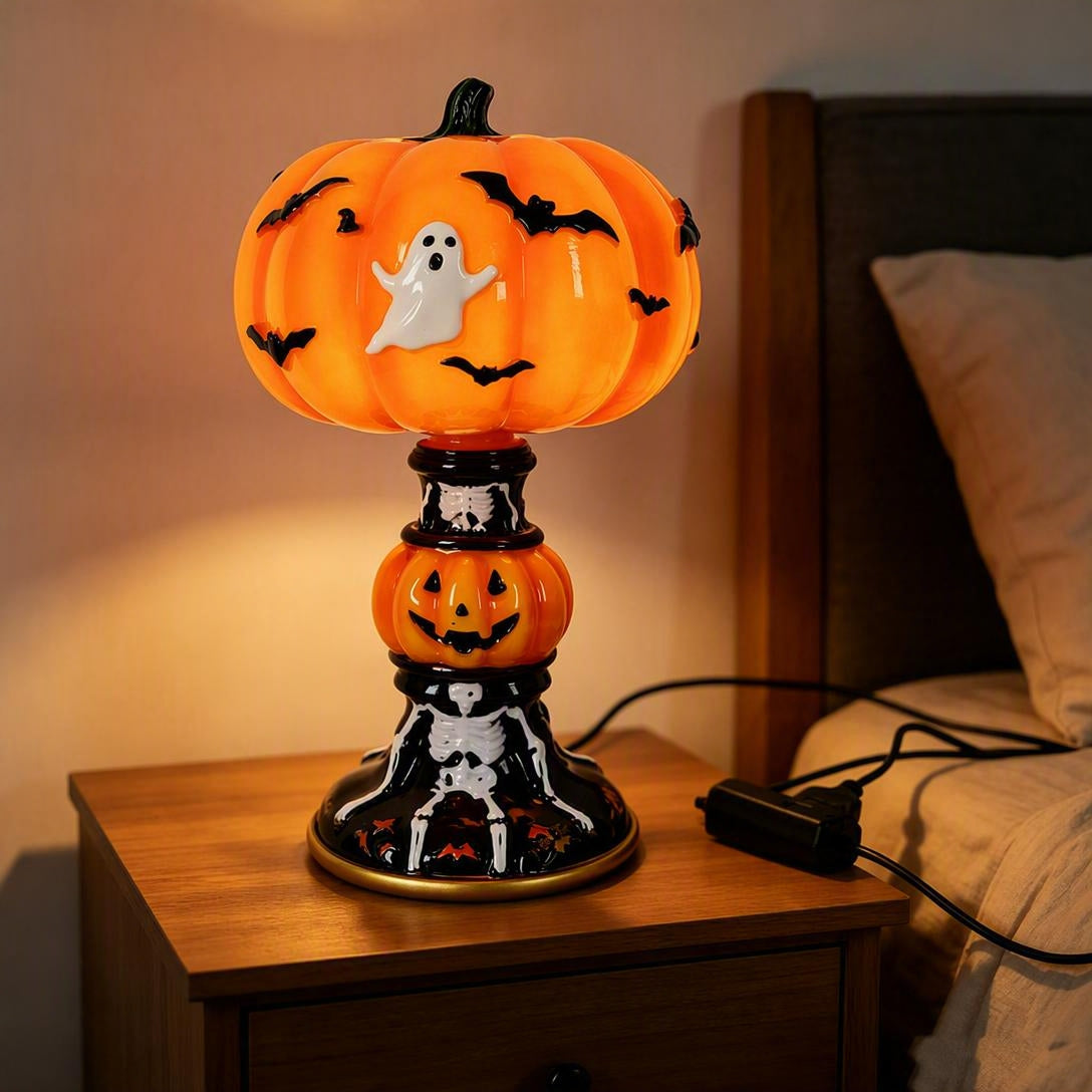 🎃🎃🎃Halloween Ghost Bat Pumpkin Table Lamp
