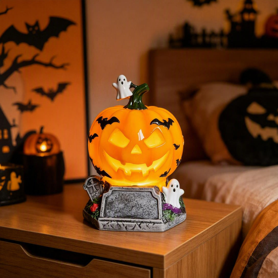 🎃🎃🎃Halloween Ghost Bat Pumpkin Table Lamp