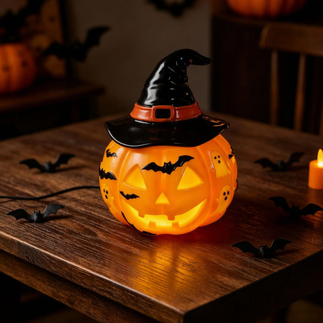 🎃🎃🎃Halloween Ghost Bat Pumpkin Table Lamp