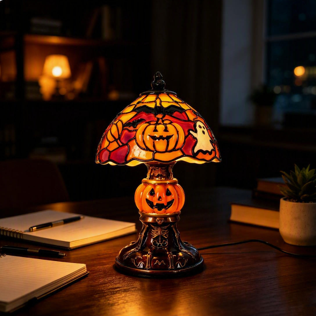 🎃🎃🎃Halloween Ghost Bat Pumpkin Table Lamp