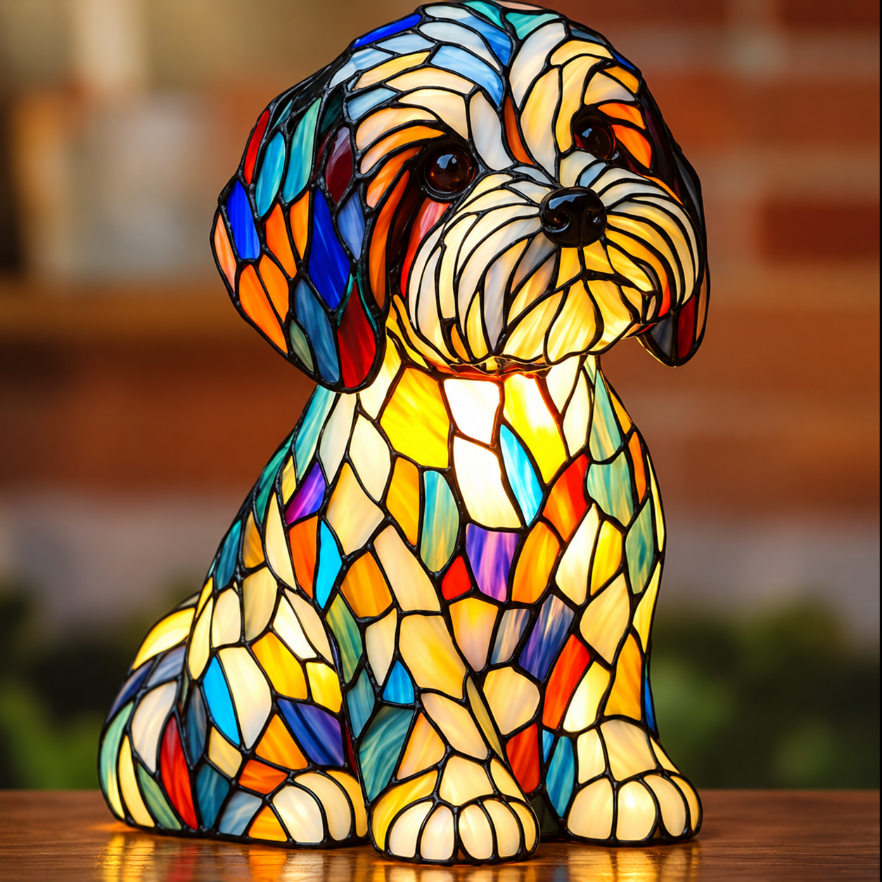 ✨✨✨Lampe animaux en style vitrail – Une veilleuse artistique pleine de charme