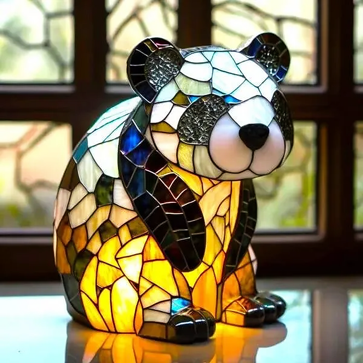 ✨✨✨Stained-Glass Animal Lamp – A Charming Artistic Night Light