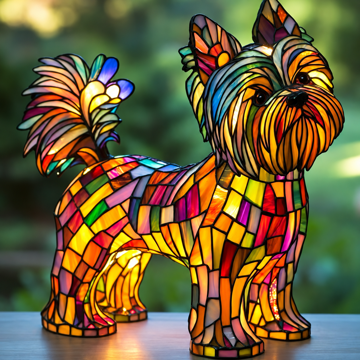 ✨✨✨Lampe animaux en style vitrail – Une veilleuse artistique pleine de charme