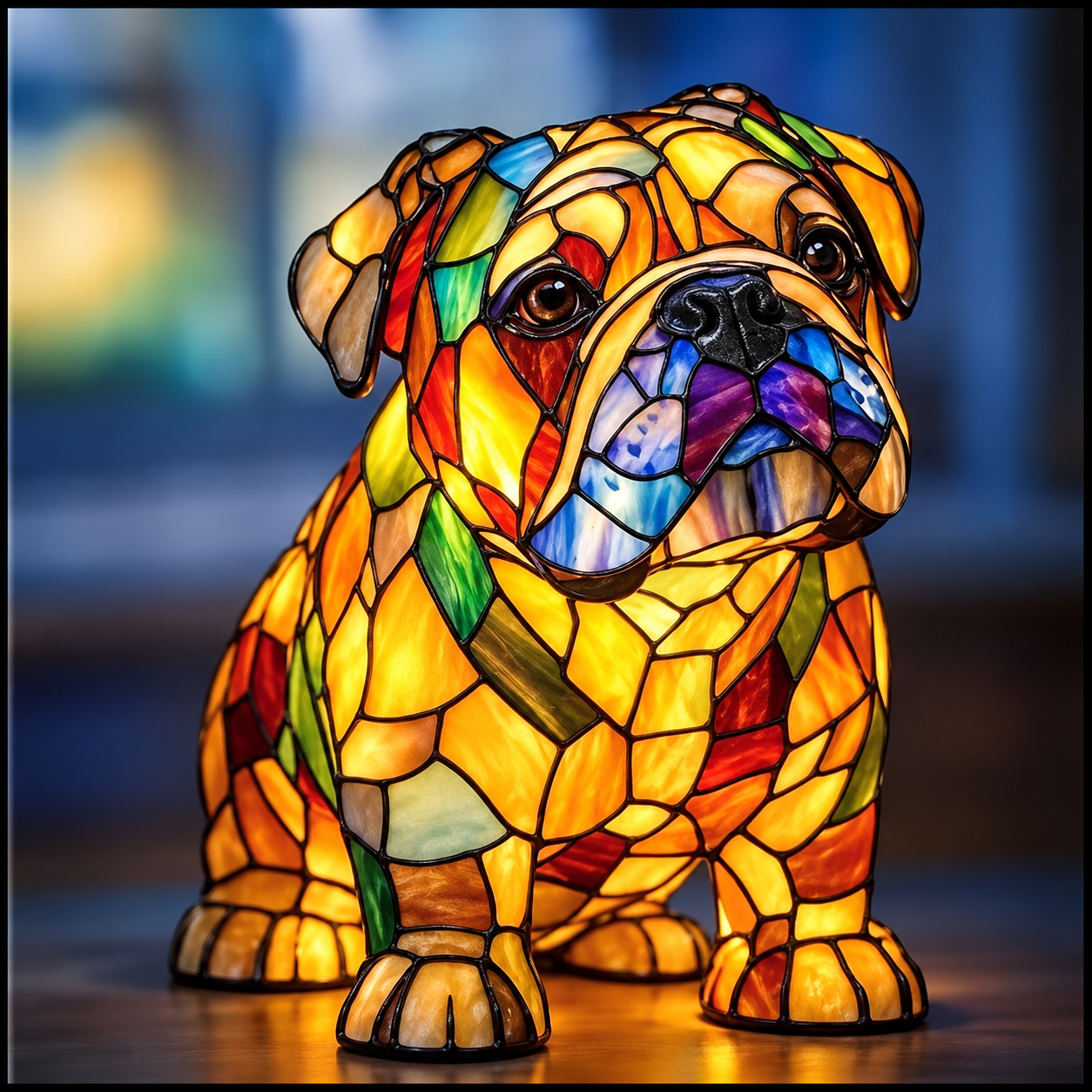 ✨✨✨Lampe animaux en style vitrail – Une veilleuse artistique pleine de charme