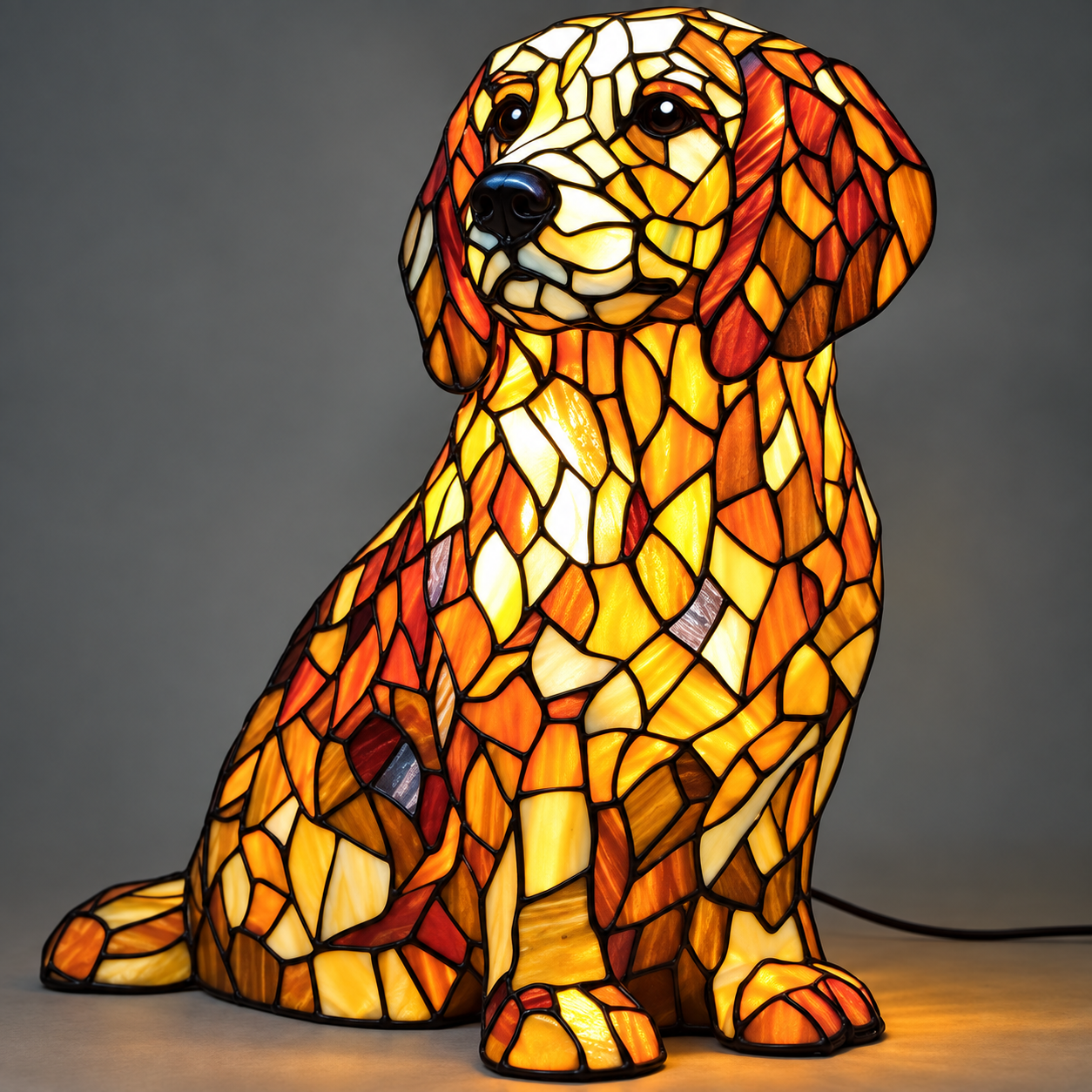 ✨✨✨Stained-Glass Animal Lamp – A Charming Artistic Night Light
