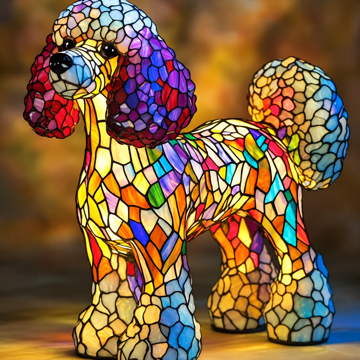✨✨✨Stained-Glass Animal Lamp – A Charming Artistic Night Light