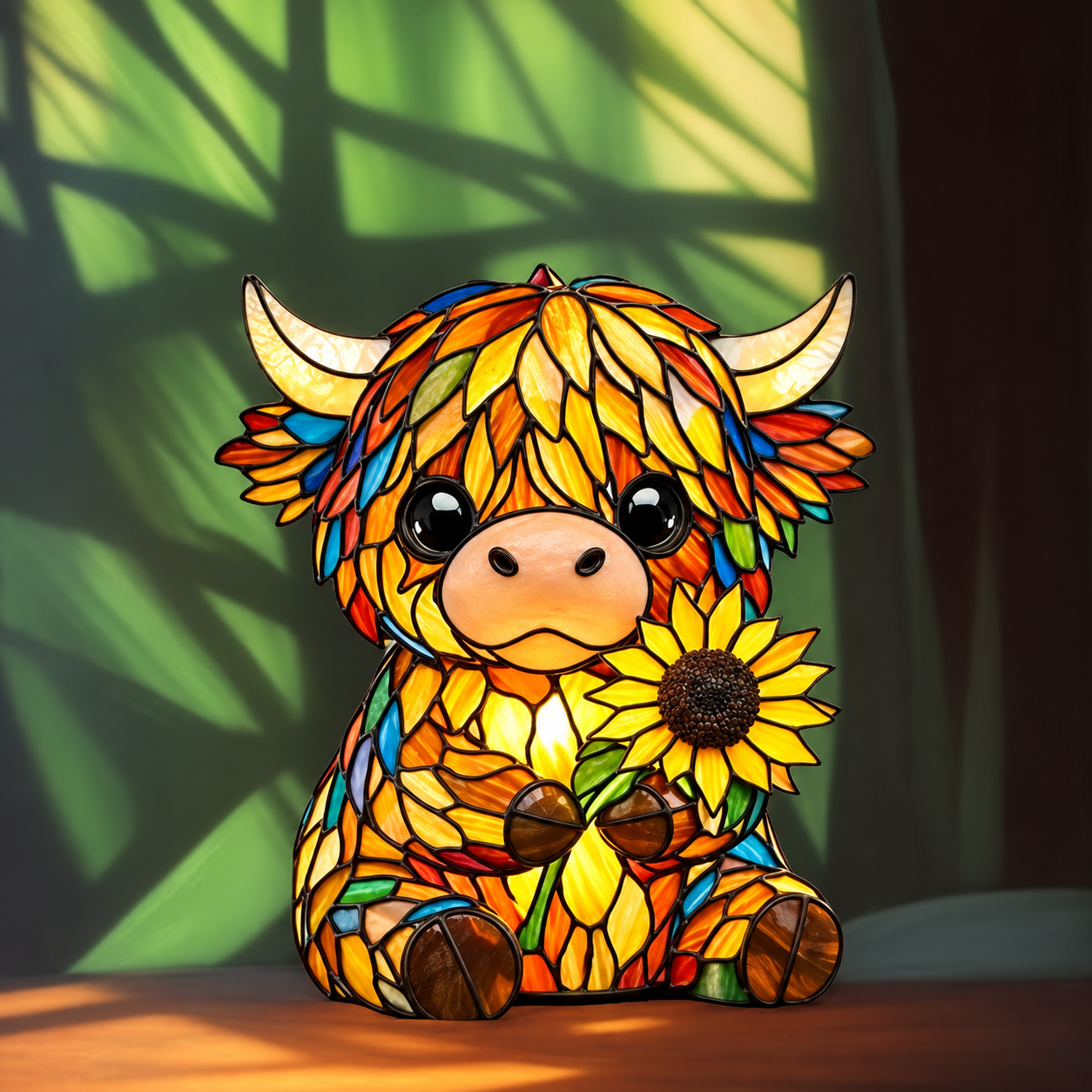 ✨✨✨Stained-Glass Animal Lamp – A Charming Artistic Night Light