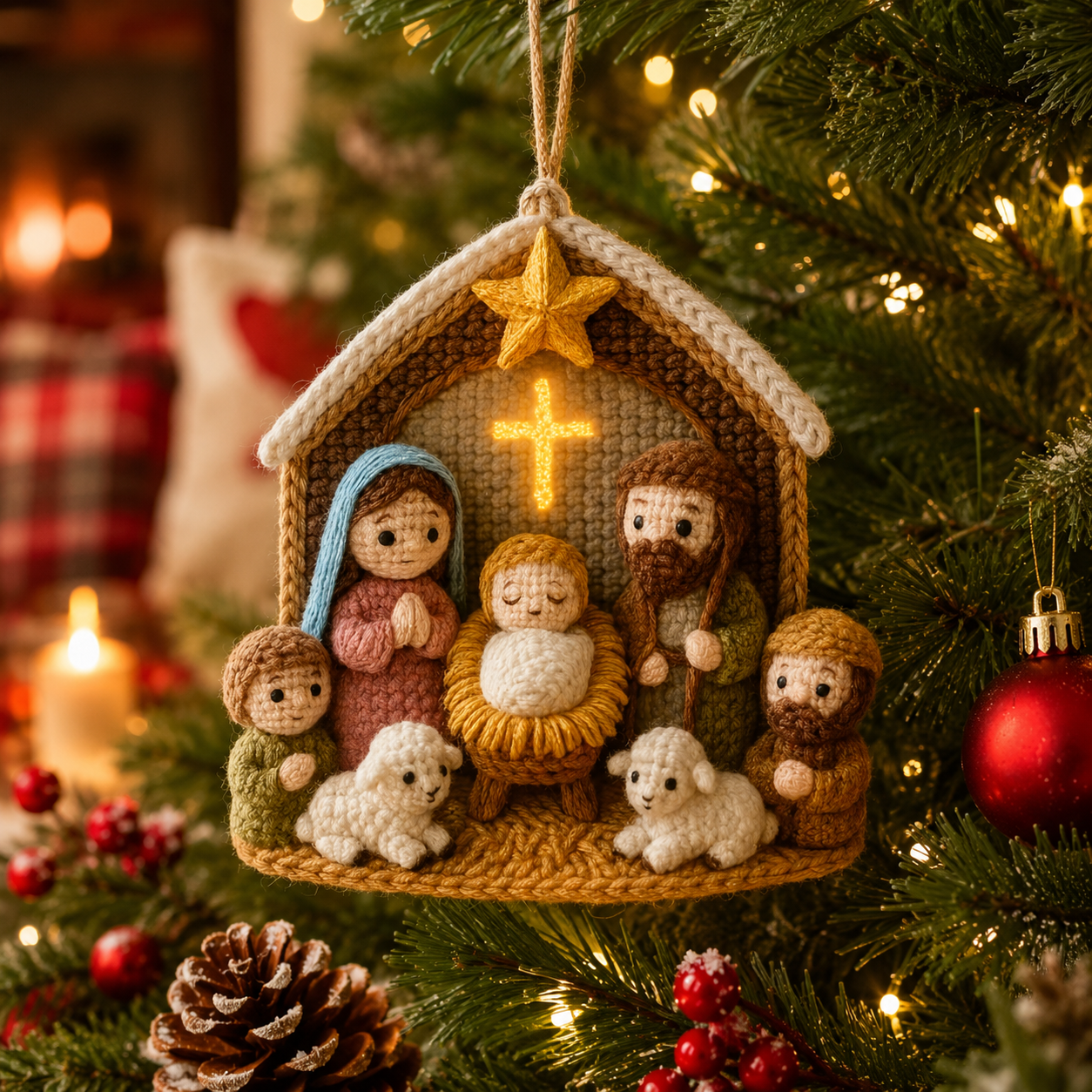 🎄 21-Piece Whimsical Christmas Ornament Collection ✨ Cute Cats, Birds & Woodland Holiday Keepsakes