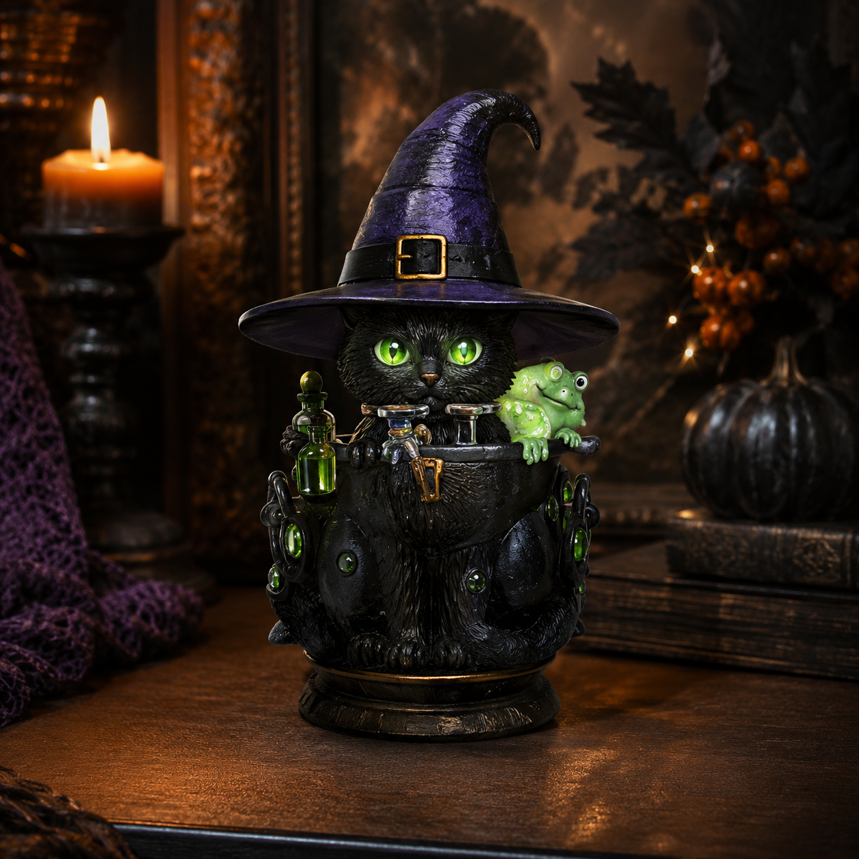 🎃 **Magical Stained-Glass Halloween Lights – Spooky Glow for a Cozy Home ✨**