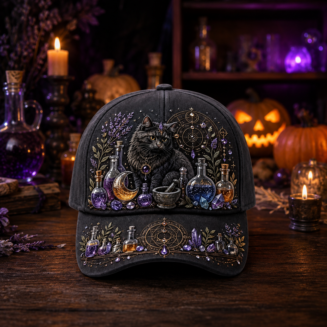 🎃 Halloween Embroidered Baseball Cap for Men – Spooky Skull, Ghost & Pumpkin Designs 👻🧢