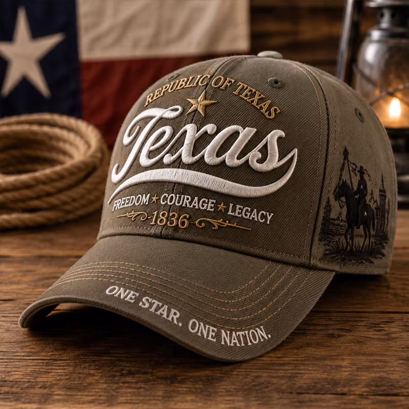 Republic of Texas 1836 Print Casual Baseball Cap
