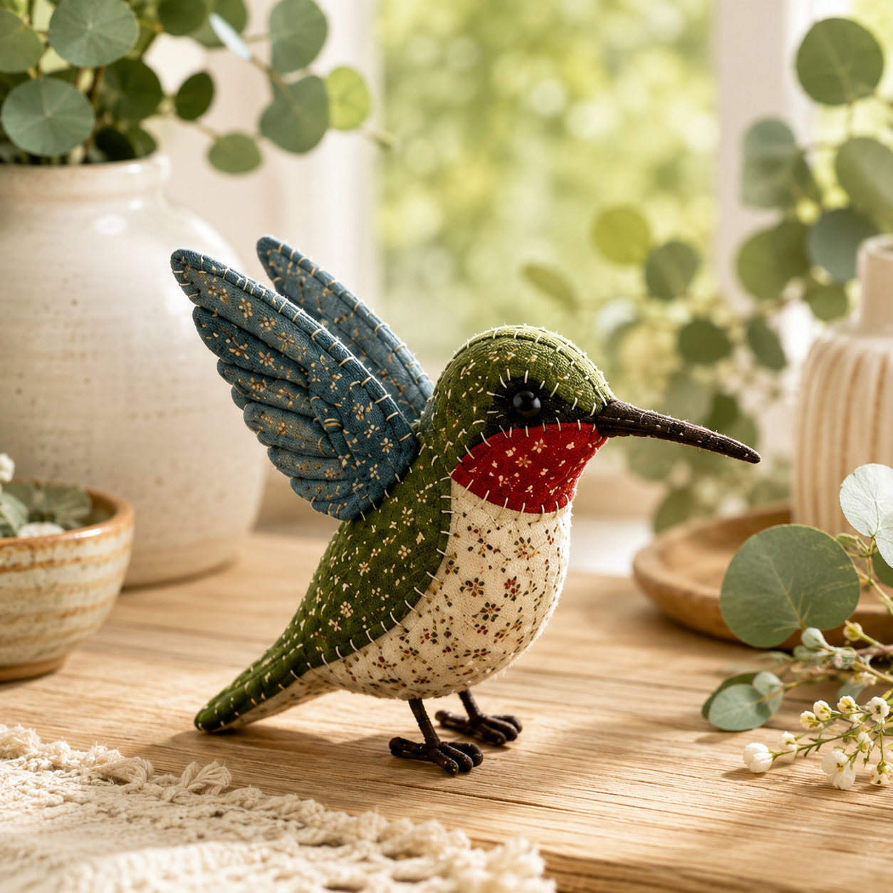DIY Patchwork Animal Ornament Kit – 16 Adorable Handmade Styles 🧵🐮🐦