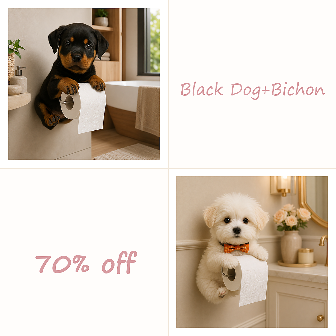 🔥BUY 2（Black Dog+Bichon）70% OFF