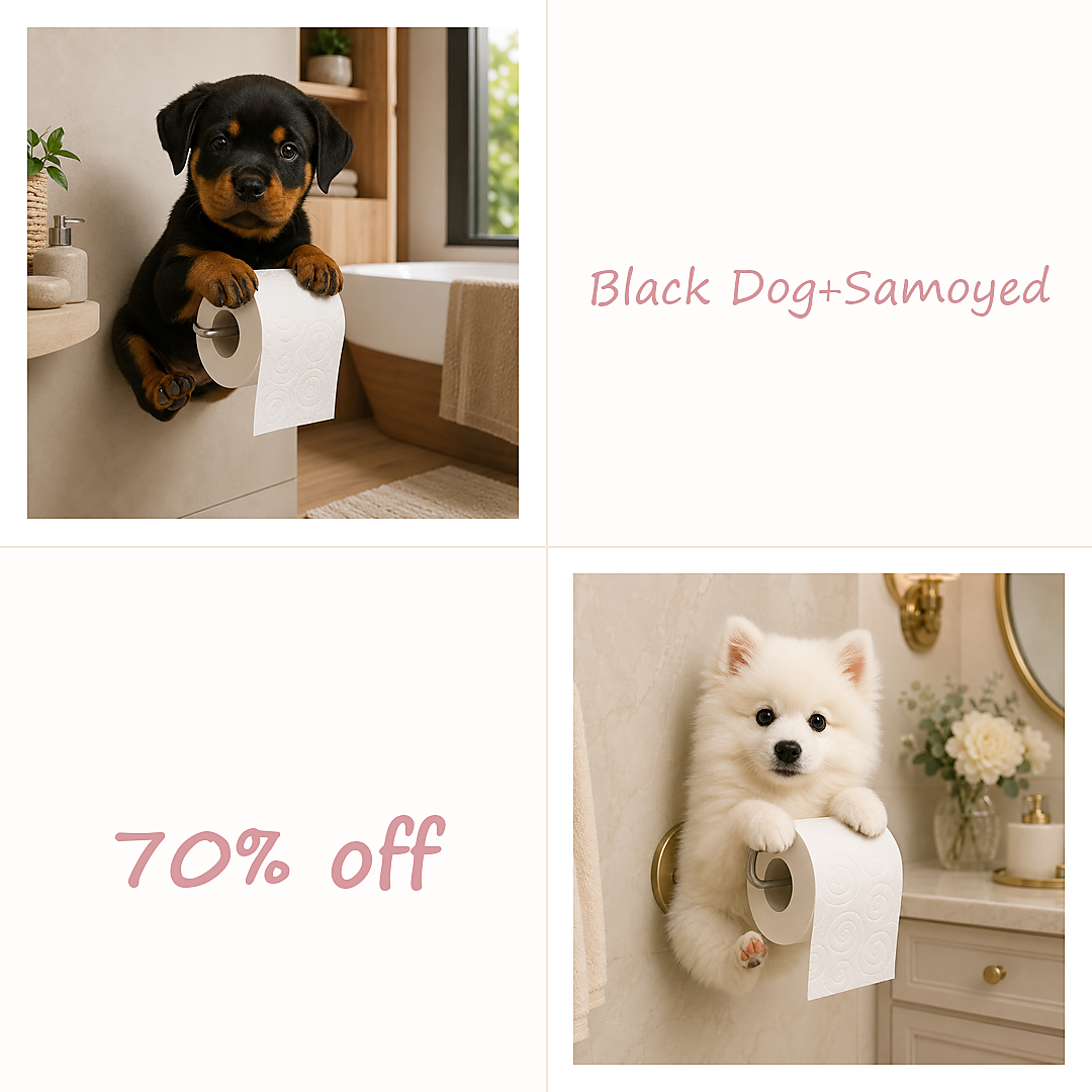 🔥BUY 2（Black Dog+Samoyed）70% OFF