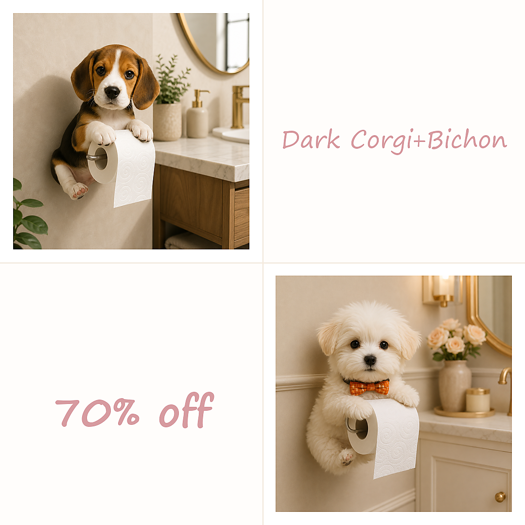🔥BUY 2（Dark Corgi+Bichon）70% OFF