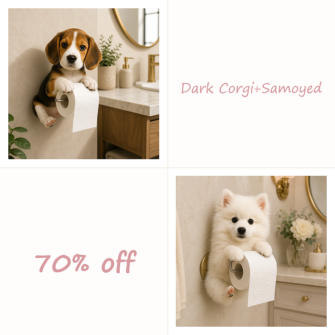 🔥BUY 2（Dark Corgi+Samoyed）70% OFF