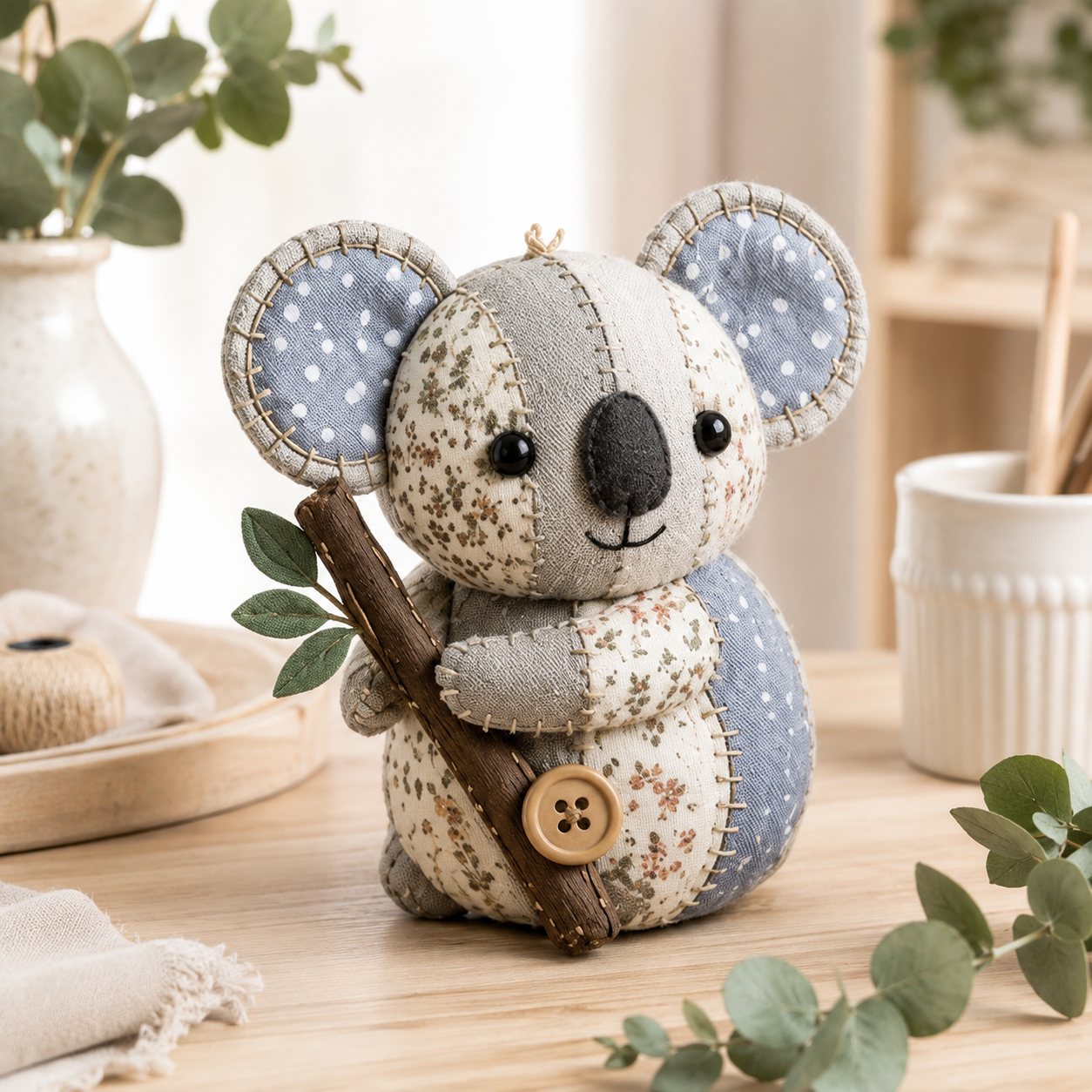 DIY Patchwork Animal Ornament Kit – 16 Adorable Handmade Styles 🧵🐮🐦