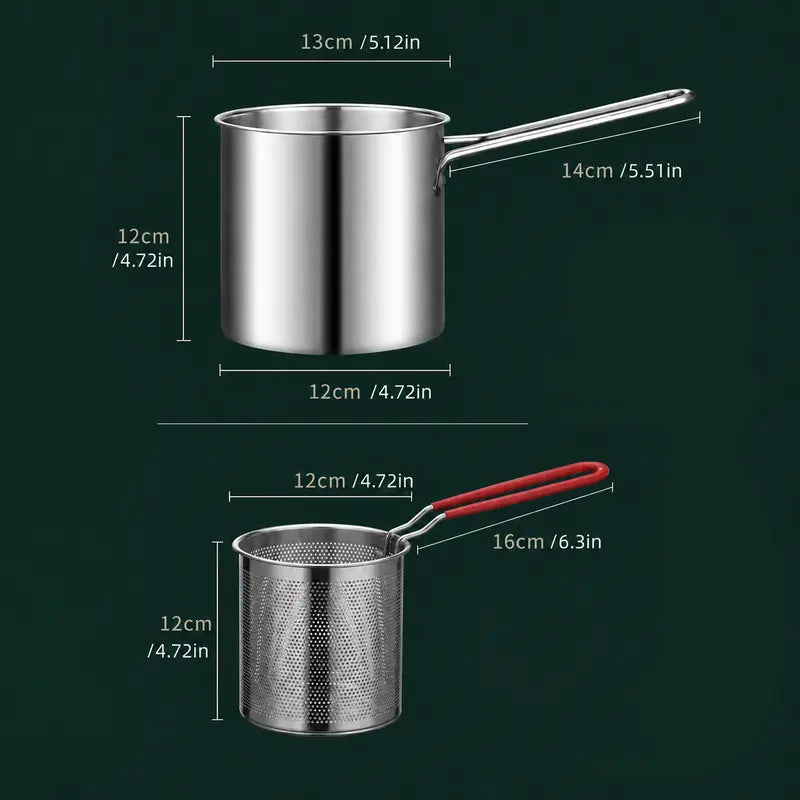 📢📢 50% OFF!!  ⚡Stainless Steel Deep Fryer Set