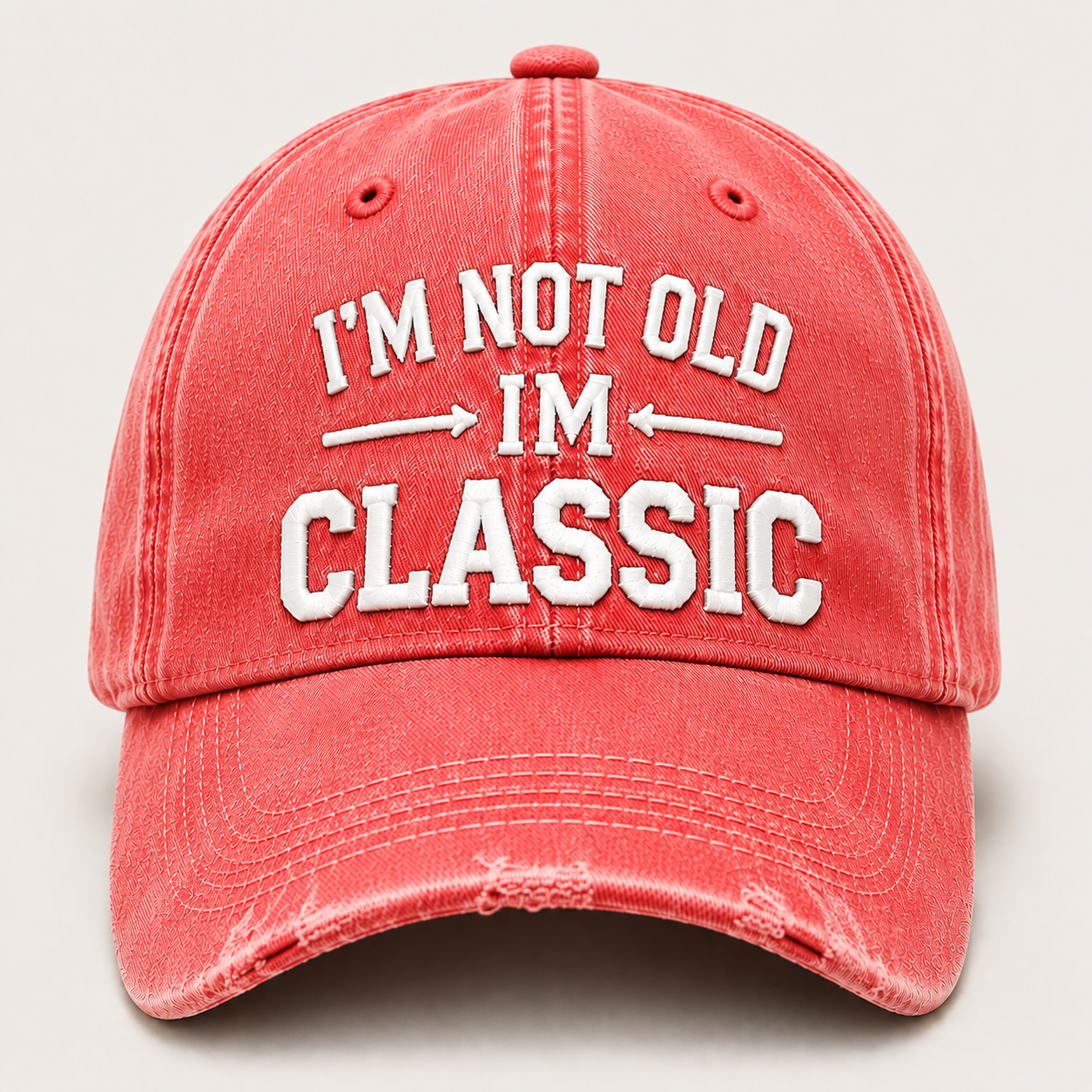 I’m Not Old I’m Classic Vintage Baseball Cap – Adjustable Washed Cotton Dad Hat, Unisex Casual Embroidered Hat for Everyday Wear & Outdoor Adventures