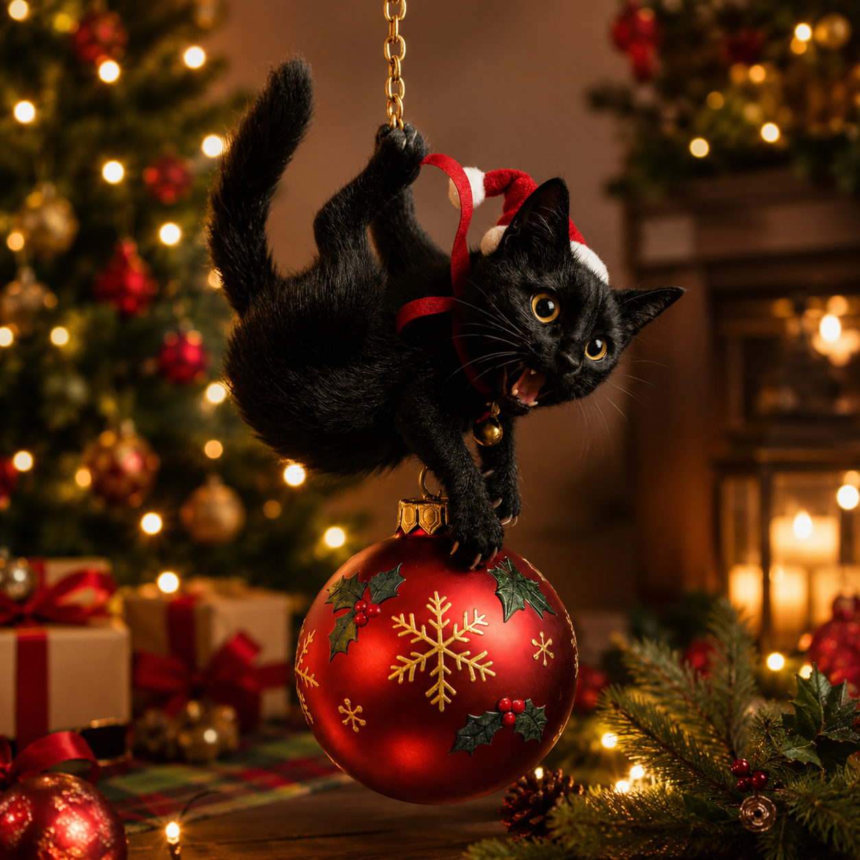 🎄 21-Piece Whimsical Christmas Ornament Collection ✨ Cute Cats, Birds & Woodland Holiday Keepsakes