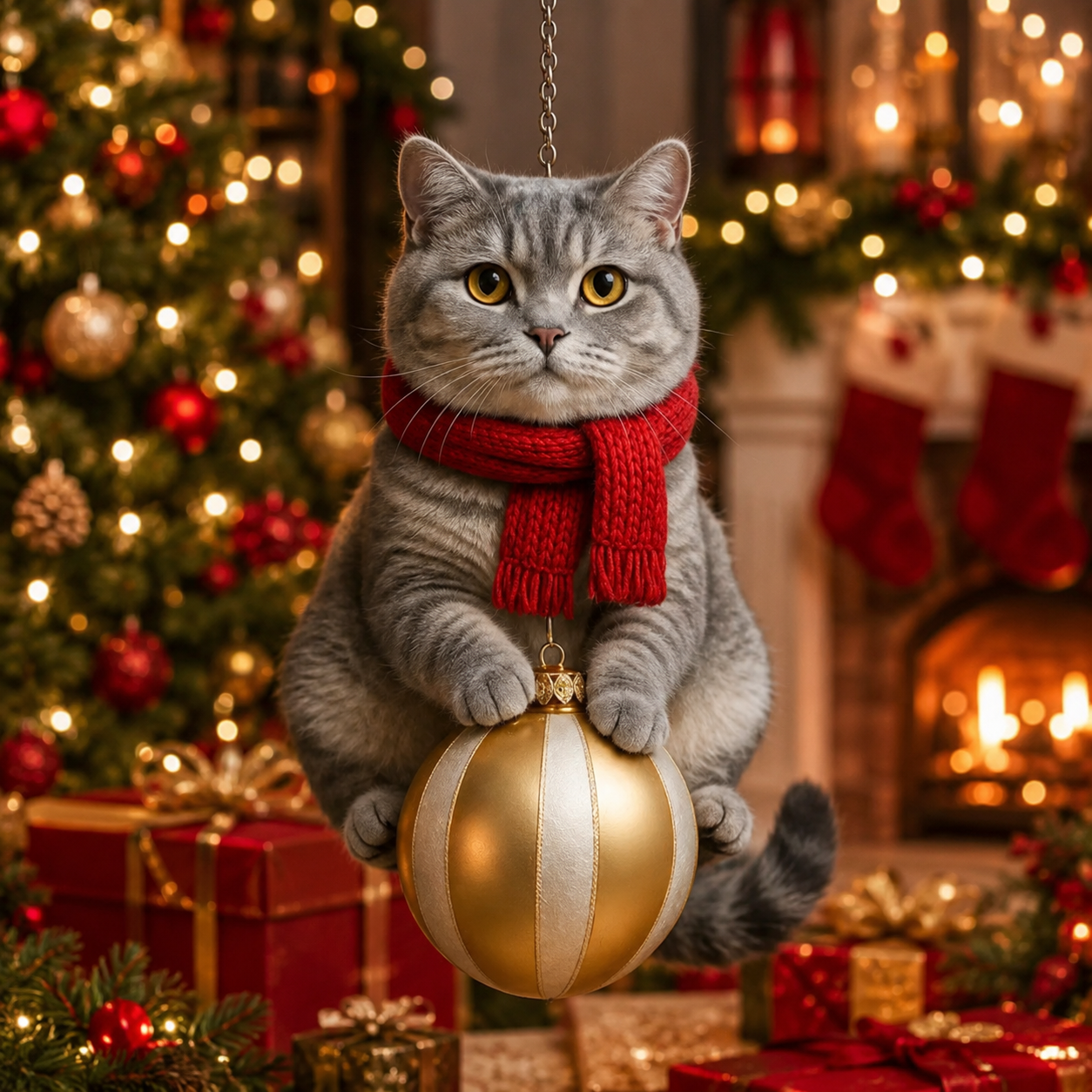 🎄 21-Piece Whimsical Christmas Ornament Collection ✨ Cute Cats, Birds & Woodland Holiday Keepsakes